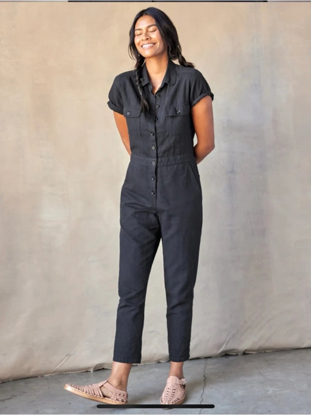 Outerknown S.E.A. Jumpsuit in Storm